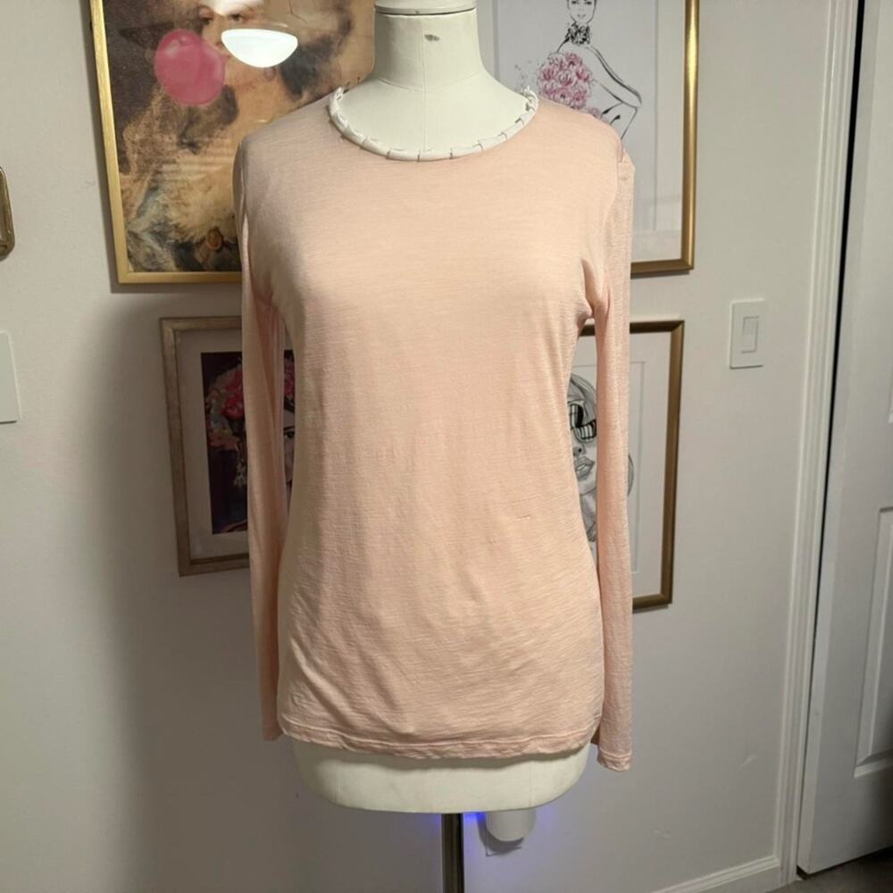 WHYCI MILANO Women Pink Wool Nylon Long Sleeve Shirt Top Size EU 44 (US 10) 138